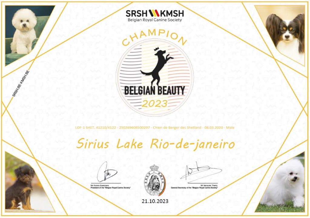 Sirius Lake - RIO devient CHAMPION de BELGIQUE!!!!